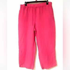 H&M Women’s Linen Blend Drawstring Casual Bottoms